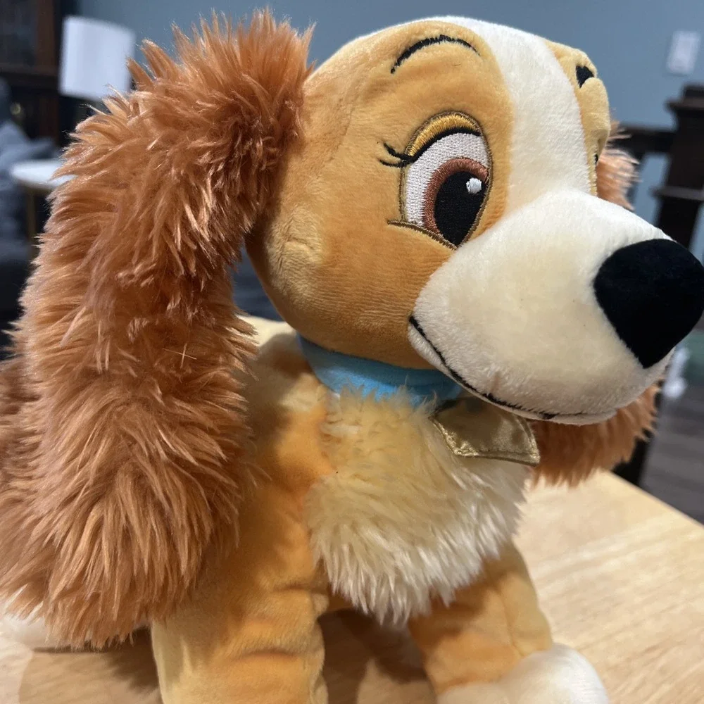 Disney Store Authentic Lady Plush Stuffed Animal from Lady and the Tramp 12